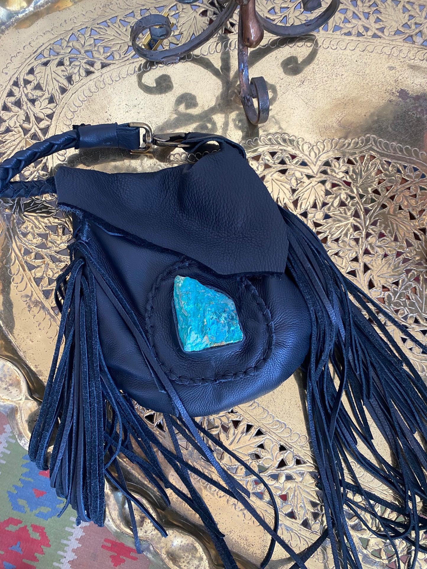 🚚💨Chrysocolla Fringe Bag