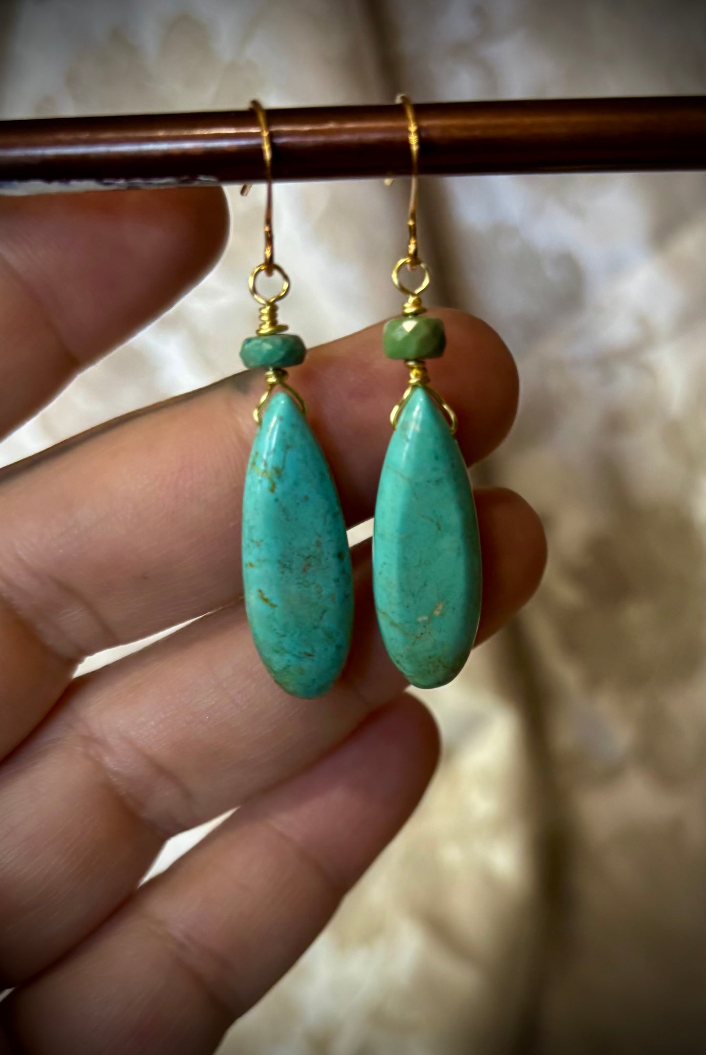 Turq Drop earrings