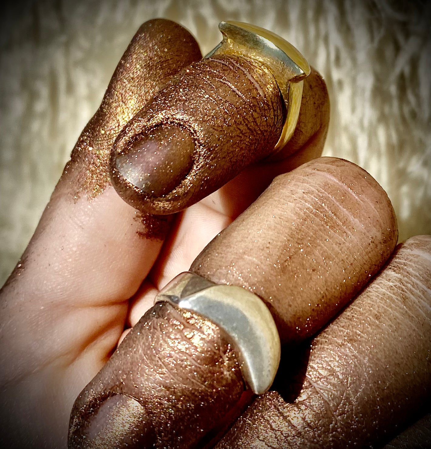 ๐๐จTiny Moon Ring Sterling