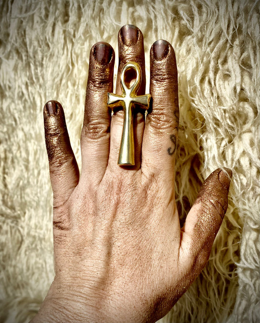 🚚💨Mother Ankh Ring