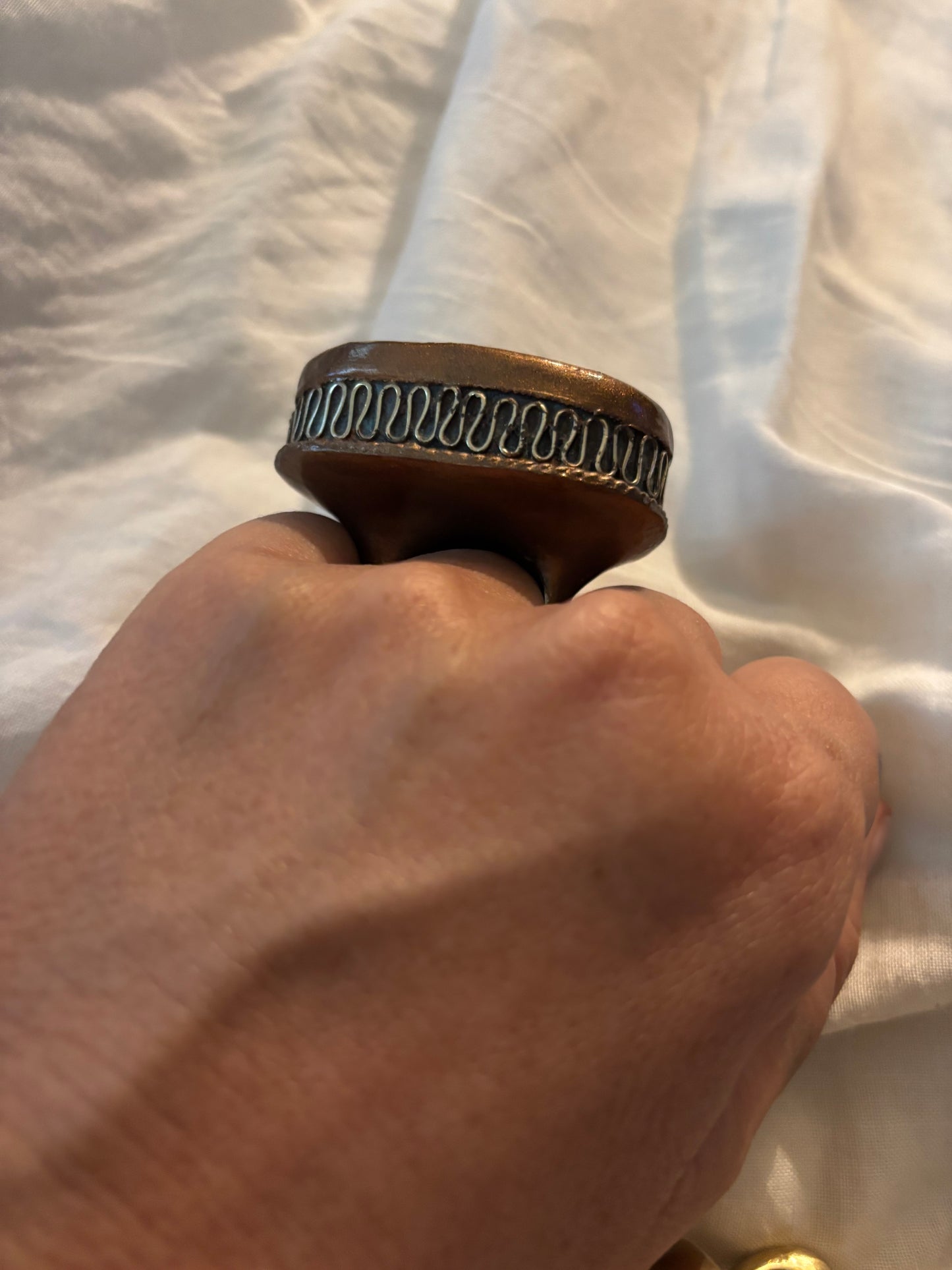 🚚💨 turquoise cocktail ring