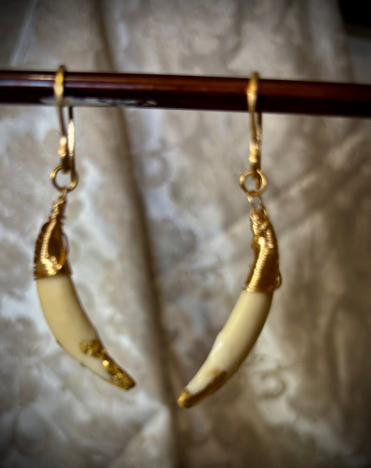 Kintsugi Coyote earrings