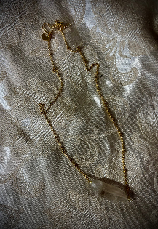 Satellite & Quartz necklace