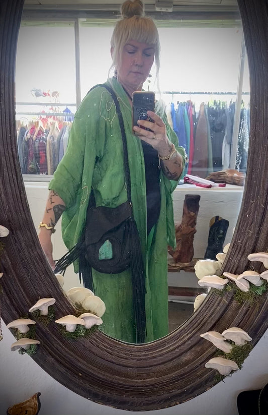 🚚💨Chrysocolla Fringe Bag